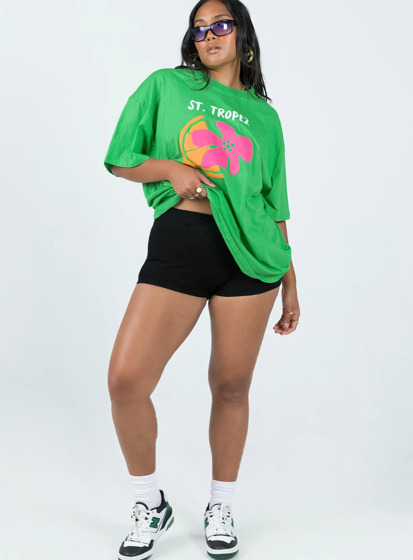 Princess Polly Kiki Shorts Black New