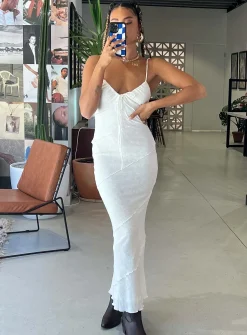 Princess Polly Kinsley Maxi Dress  White Shop