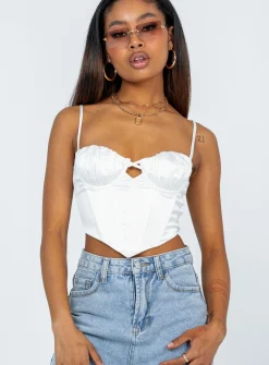 Princess Polly Kirby Top  White Cheap