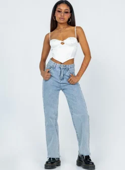 Princess Polly Kirby Top  White Cheap
