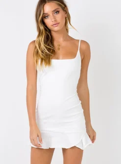 Princess Polly Kiribati Mini Dress White Flash Sale