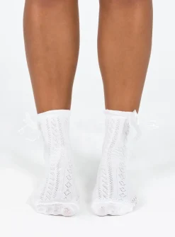 Princess Polly Kirk Socks  White Online