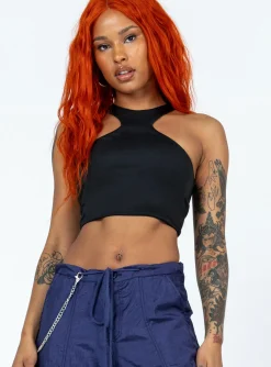 Princess Polly Kleins Top  Black Store