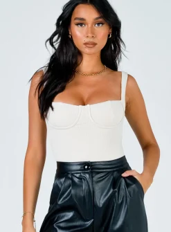 Princess Polly Kloye Bodysuit  Beige Store