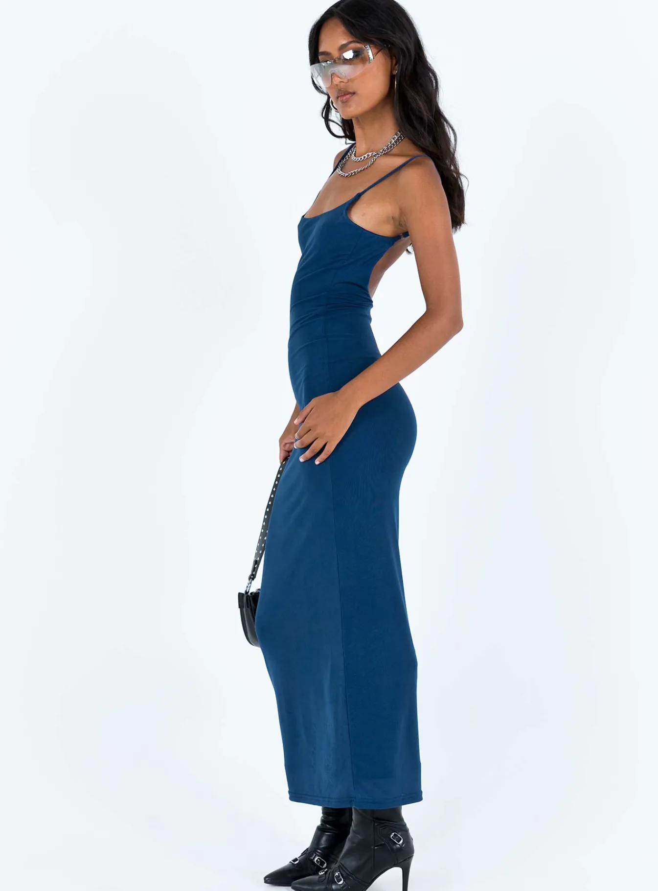 Princess Polly Knox Maxi Dress Navy Online