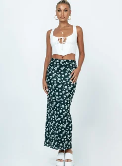 Princess Polly Knox Maxi Skirtfloral Black Cheap