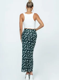 Princess Polly Knox Maxi Skirtfloral Black Cheap