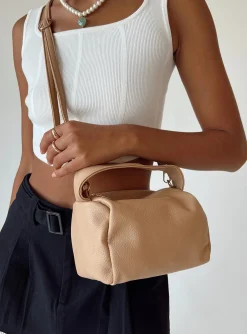 Princess Polly Knox Top Handle Bag Beige Hot