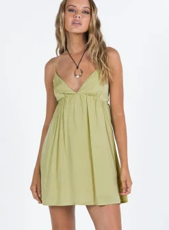 Princess Polly Koko Mini Dress Matcha  Green Online