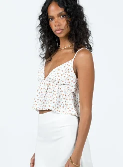 Princess Polly Koko Topfloral   White Fashion