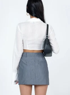 Princess Polly Konrad Mini Skirt Grey Outlet