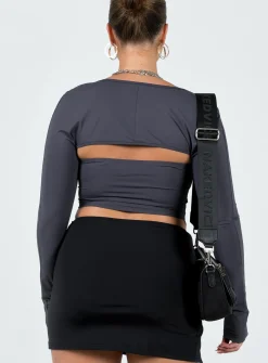 Princess Polly Koslo Bolero Top Slate New