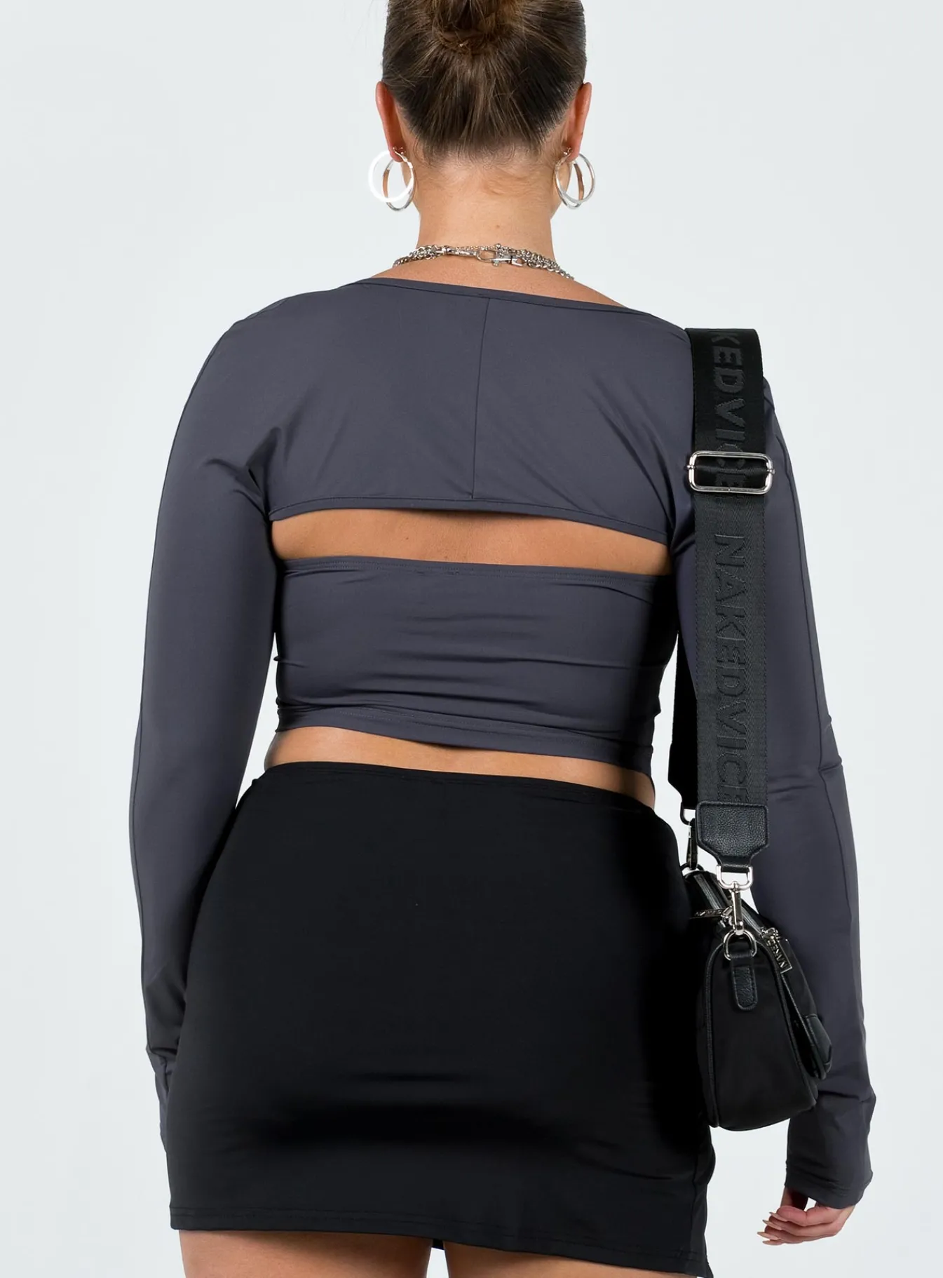Princess Polly Koslo Bolero Top Slate New