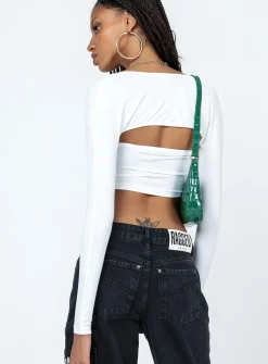 Princess Polly Koslo Bolero Top  White Hot