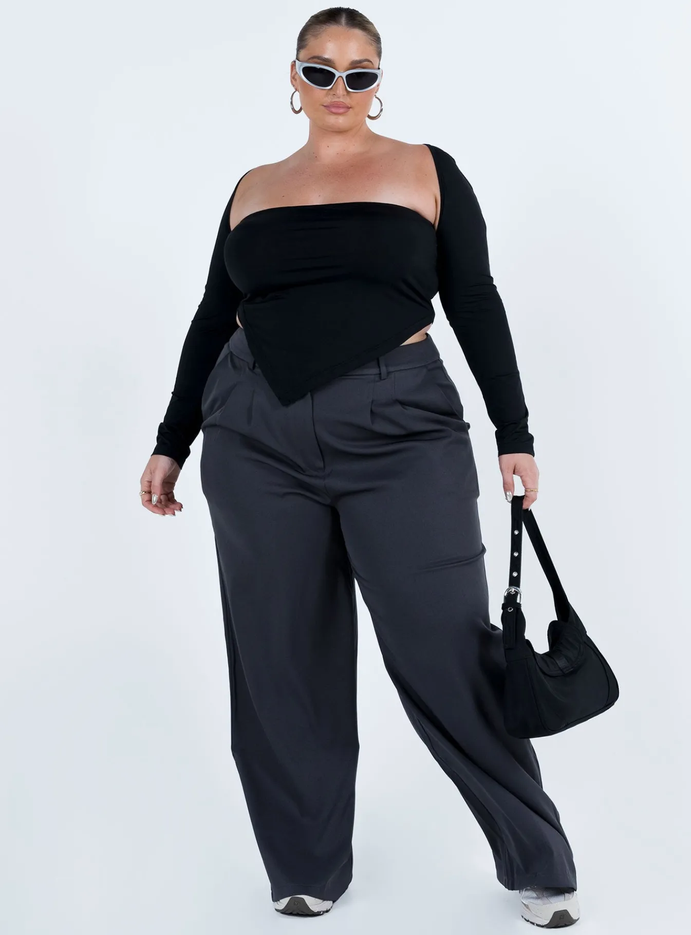 Princess Polly Koslo Bolero Topcurve Black Hot