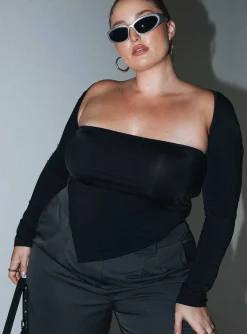 Princess Polly Koslo Bolero Topcurve Black Hot