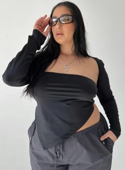 Princess Polly Koslo Bolero Topcurve Black Hot