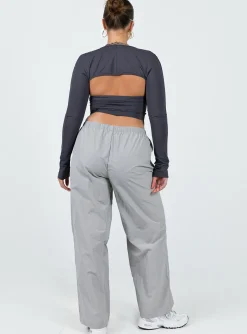 Princess Polly Kosta Parachute Pants Grey Hot