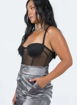 Princess Polly Kris Bodysuit  Black Cheap