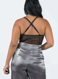 Princess Polly Kris Bodysuit  Black Cheap