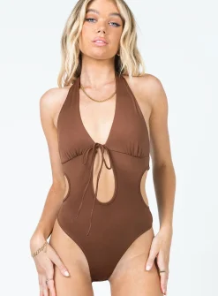 Princess Polly Kylan Bodysuit  Brown Store