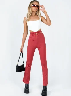 Princess Polly Kyra Pants Red Cheap