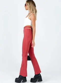 Princess Polly Kyra Pants Red Cheap