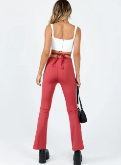 Princess Polly Kyra Pants Red Cheap