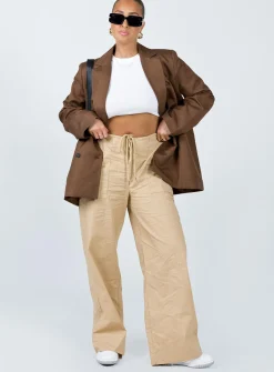 Princess Polly La Quinta Blazer  Brown Discount