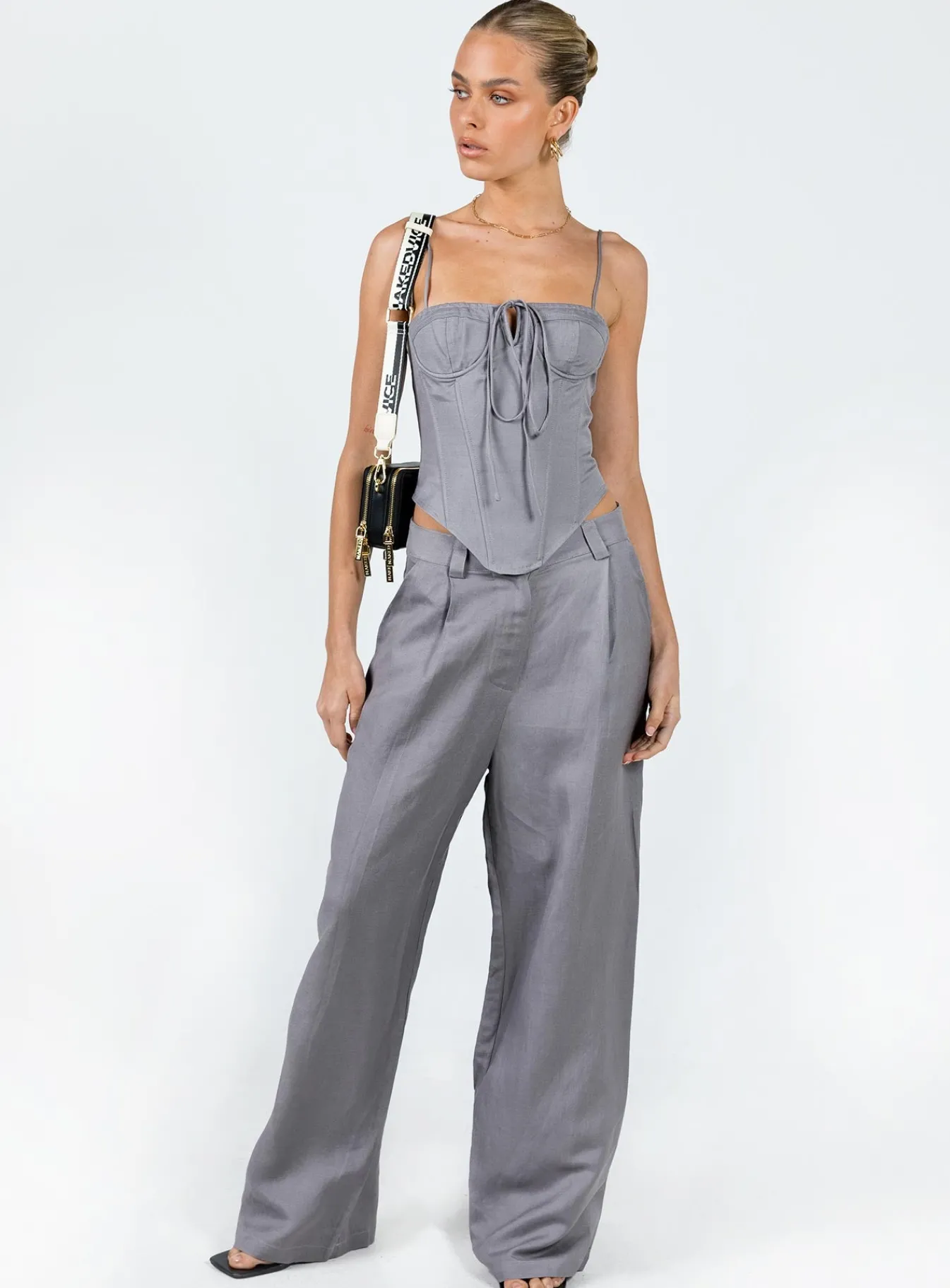 Princess Polly La Quinta Pant Grey Discount