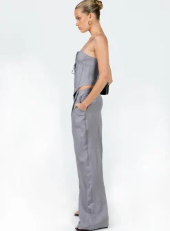 Princess Polly La Quinta Pant Grey Discount
