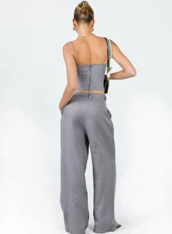 Princess Polly La Quinta Pant Grey Discount