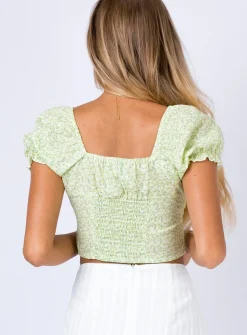 Princess Polly Laguna Top Green Cheap