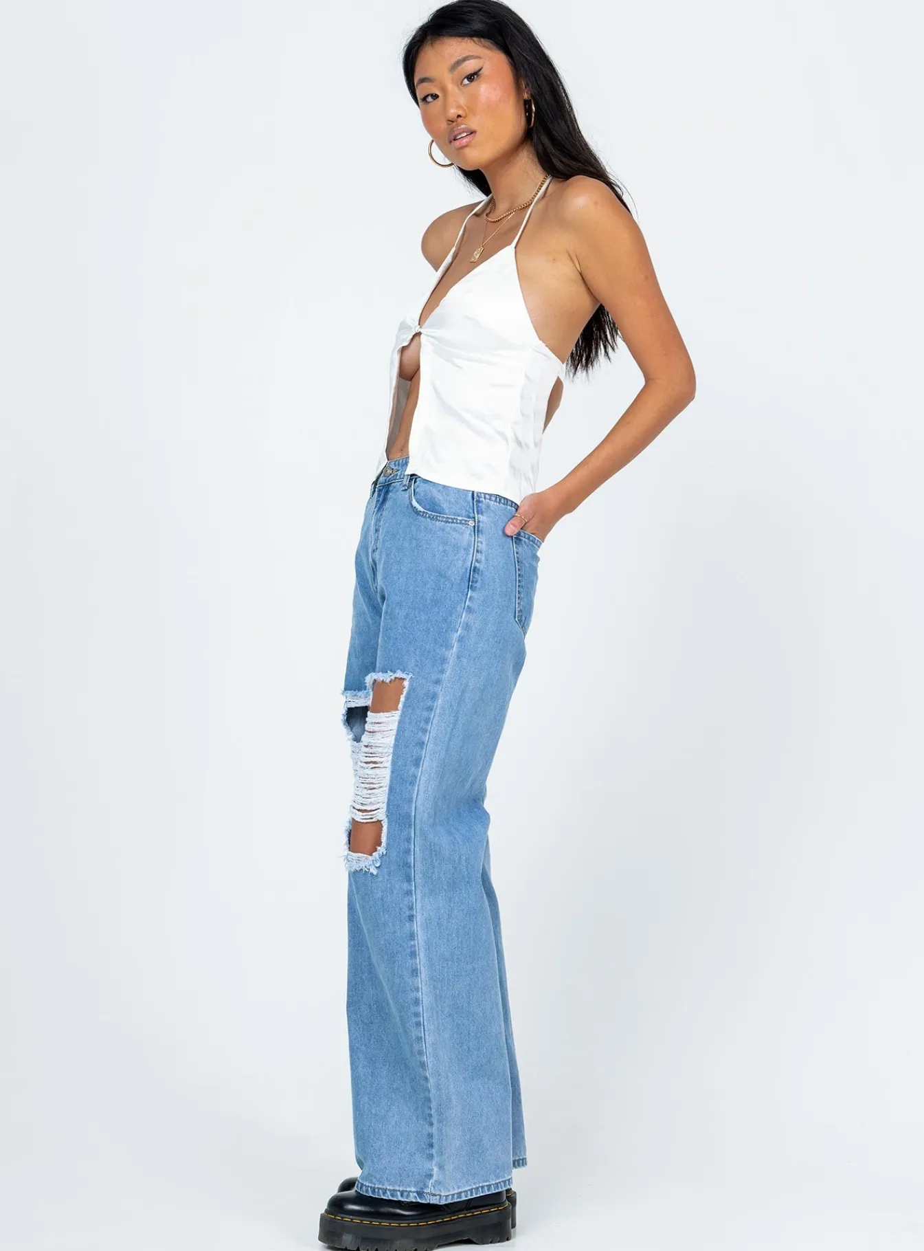 Princess Polly Laguna Wide Legjeans Denim Outlet