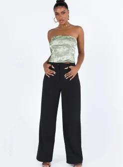 Princess Polly Lalor Strapless Top Green Best