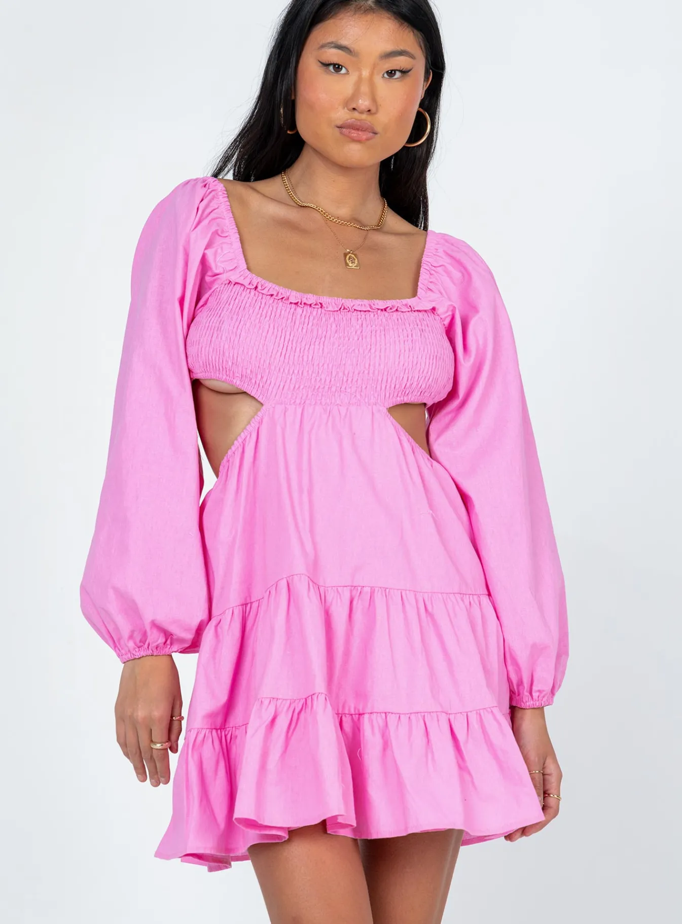Princess Polly Landen Mini Dress Pink Clearance