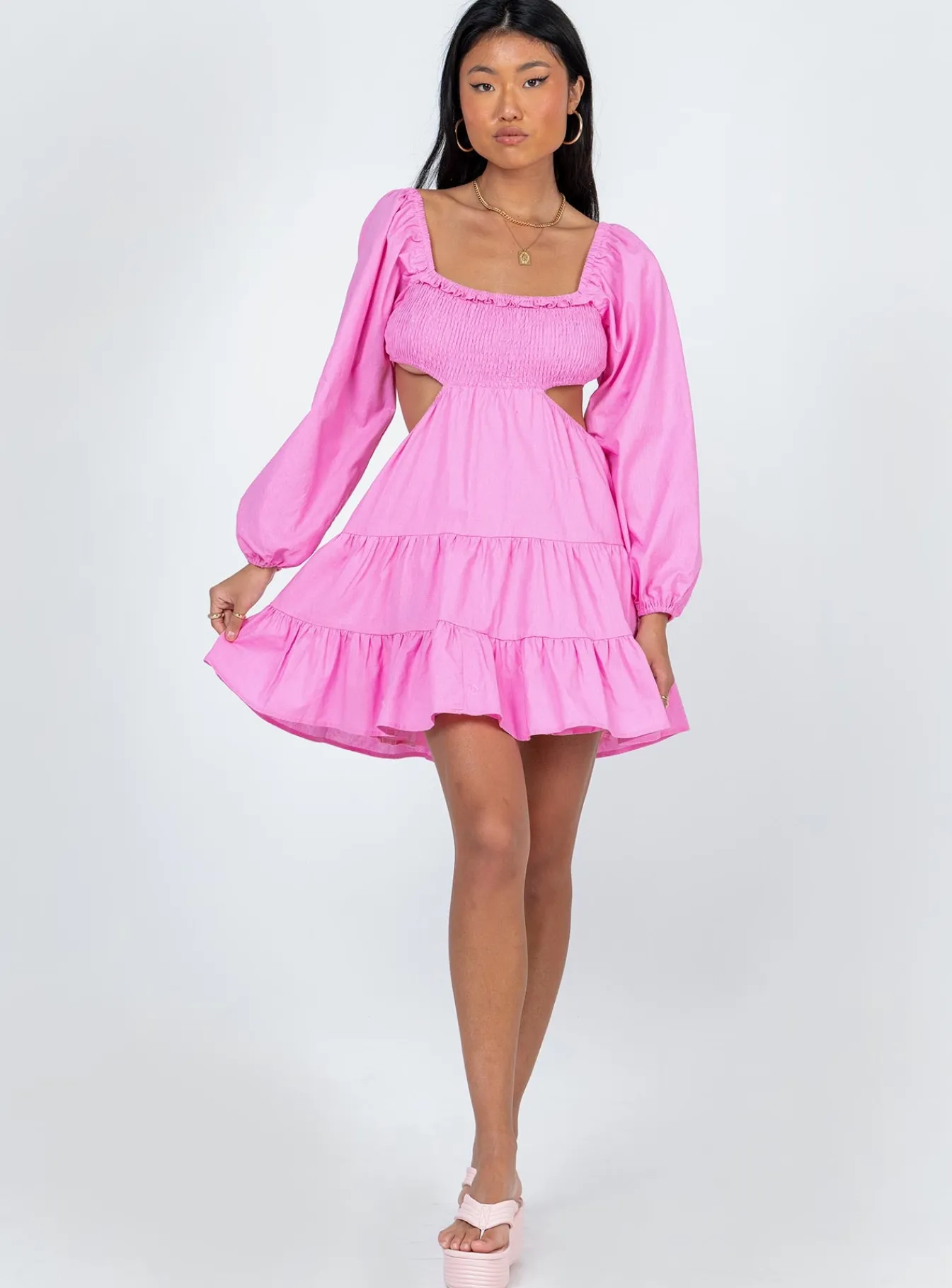Princess Polly Landen Mini Dress Pink Clearance