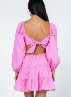 Princess Polly Landen Mini Dress Pink Clearance