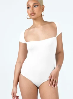 Princess Polly Langley Bodysuit  White Store