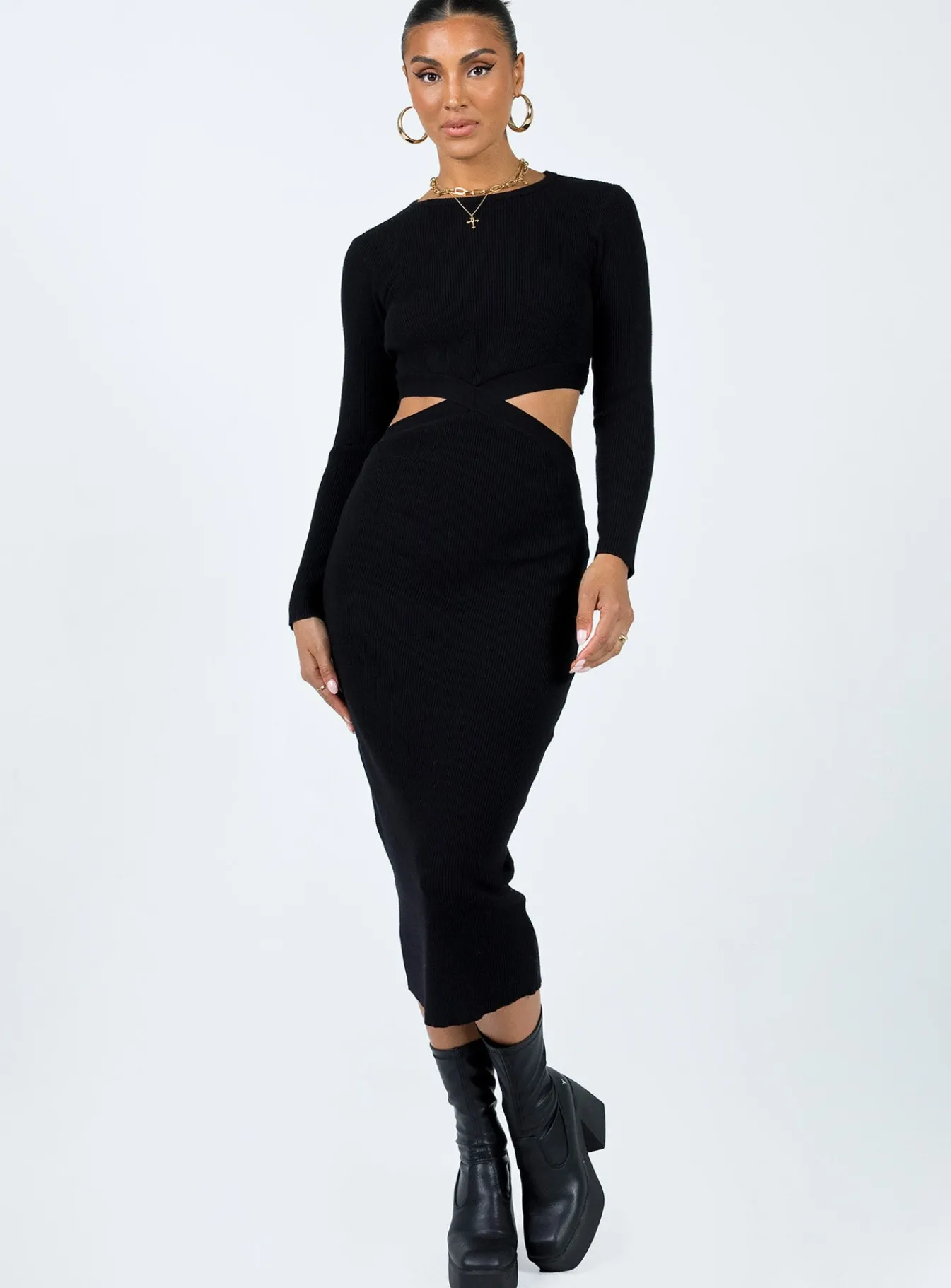 Princess Polly Languara Maxi Dress Black Best