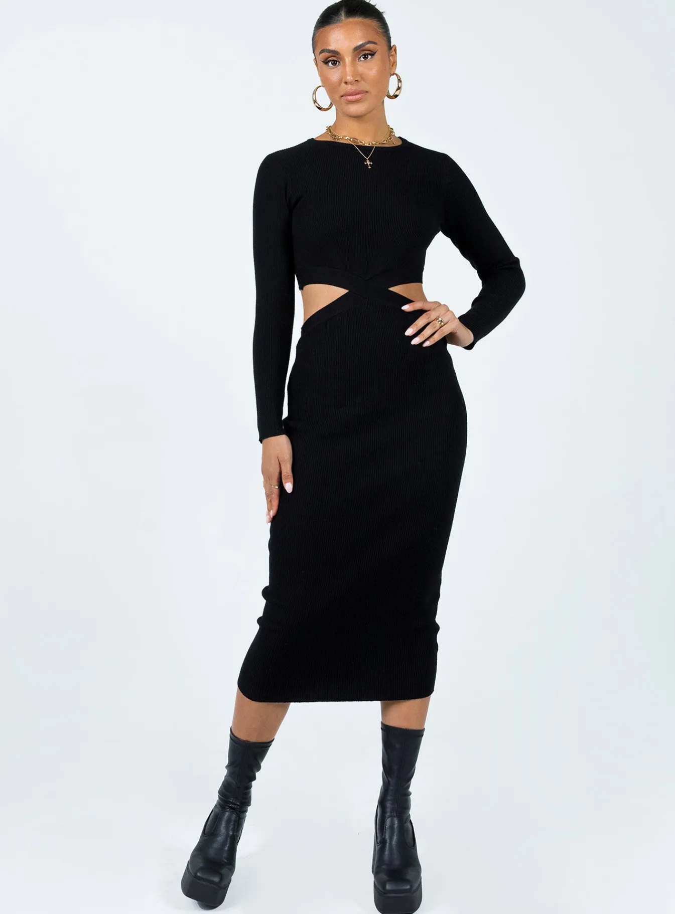Princess Polly Languara Maxi Dress Black Best