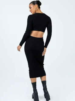 Princess Polly Languara Maxi Dress Black Best