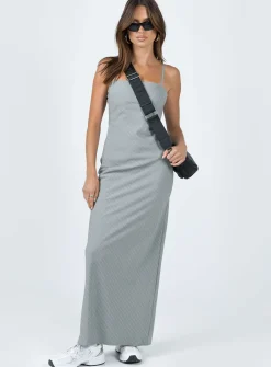Princess Polly Lania Midi Dress  Grey Store