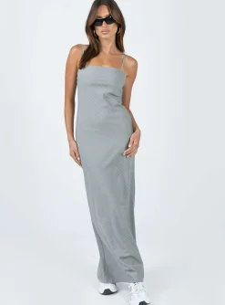 Princess Polly Lania Midi Dress  Grey Store