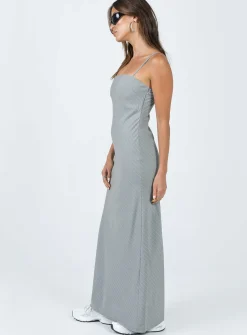 Princess Polly Lania Midi Dress  Grey Store