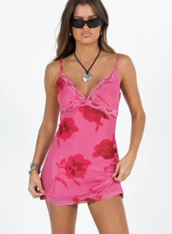 Princess Polly Lanter Mini Dress  Pink New