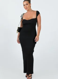 Princess Polly Larissa Maxi Dress  Black Store