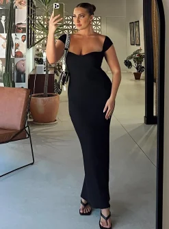 Princess Polly Larissa Maxi Dress Black Store