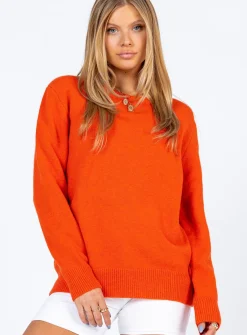 Princess Polly Larissa Sweater  Orange Store