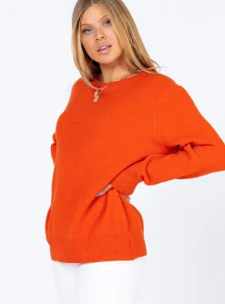 Princess Polly Larissa Sweater  Orange Store